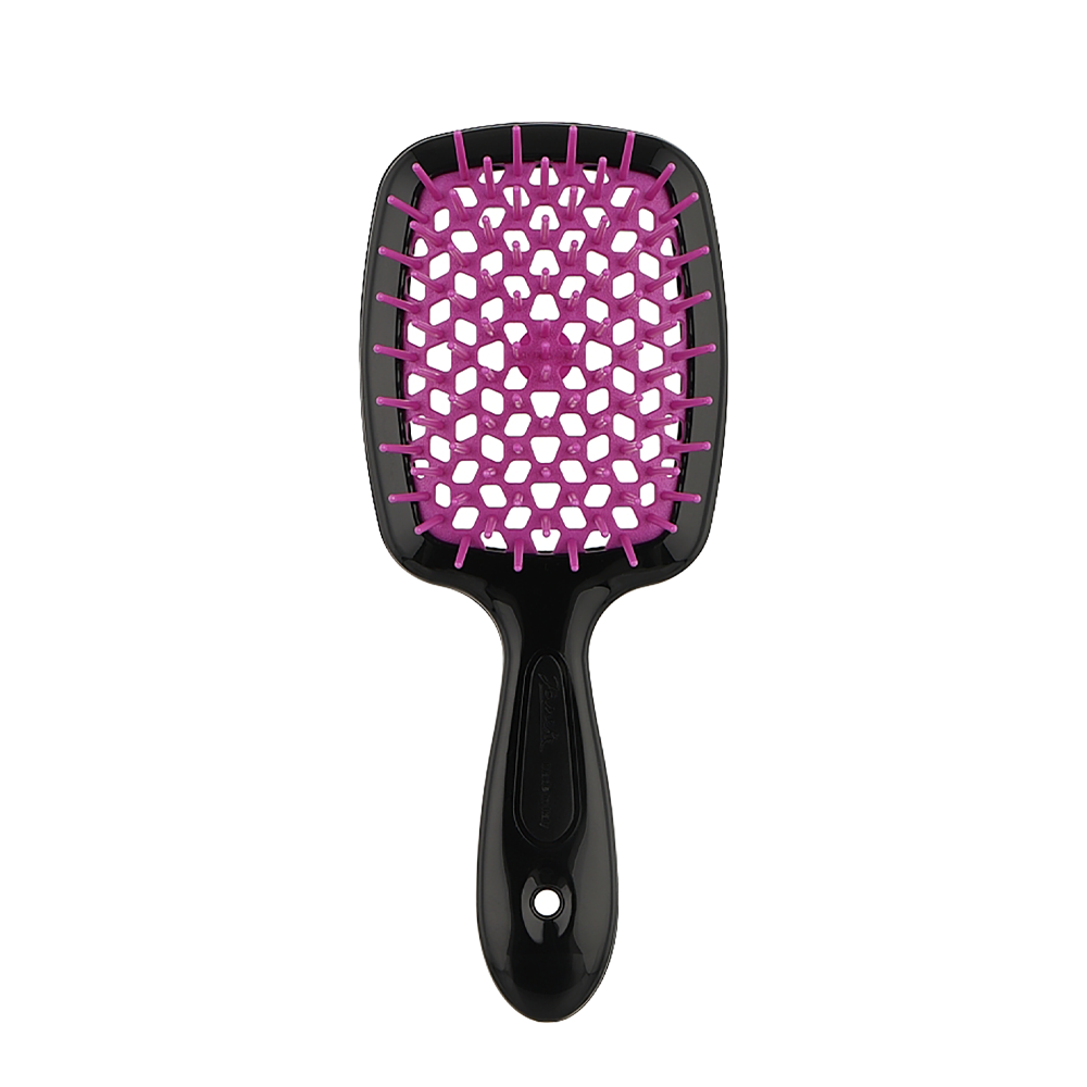 Janeke Superbrush Large Black & Fuchsia