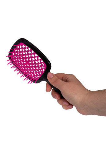 Janeke Superbrush Large Black & Fuchsia